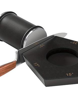Роликова точилка п'ятигранна магнітна rolling knife sharpener toor чорна