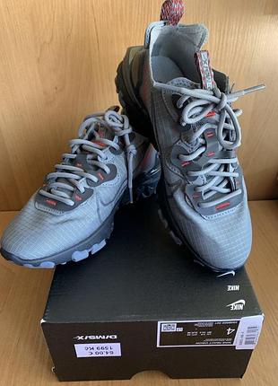 Nike grey/red react vision trainers 6