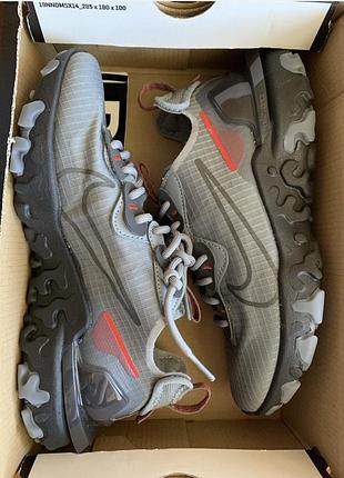 Nike grey/red react vision trainers 7