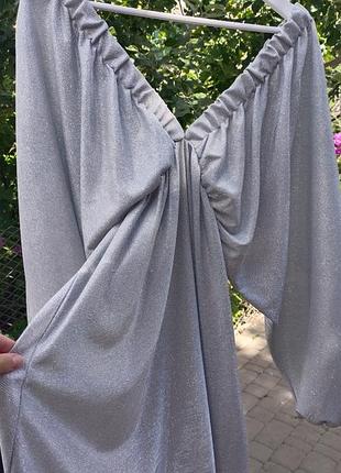 Сукня oversize/ срібло від бренду ty_vdoma