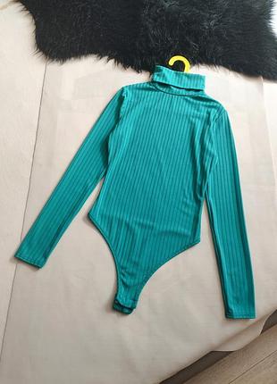 Боди водолазка в рубчик boohoo