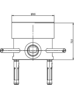 Made скрытая часть смесителя для ванны, цвет нержавеющая сталь