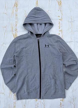 Оригінальна чоловіча сіра зіп-худі under armour