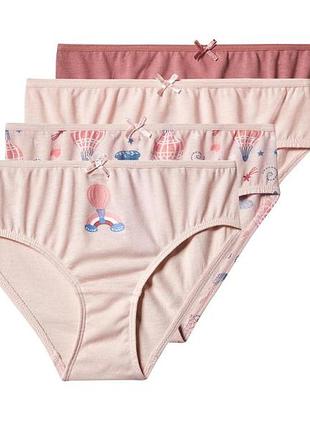 Трусики слипы набор 4 шт. для девочки lupilu lidl 486960 110-116 см (4-6 years) розовый