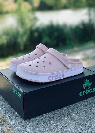 Жіночі шльопанці crocs рожеві | легкі та комфортні | розміри 36–41 женские кроксы розовые для пляжа