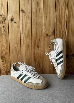 Чоловічі шкіряні кеди взуття кросівки adidas samba