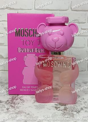 Остаток во флаконе 85 мл! парфюм женский premium moschino toy 2 bubble gum (москино тот 2 бабл гам)