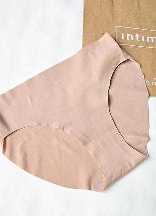 Бесшовные телесные трусики-слипы из микрофибры ultralight intimissimi