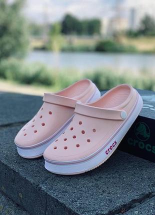 Жіночі crocs персикові | легкі та комфортні | розміри 36–41 женские кроксы модная модель на пляж