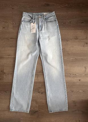 Zara straight висока посадка 36