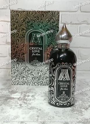 Залишок у флаконі 90 мл! парфуми чоловічі premium attar collection crystal love for him (крістал лав фор хім)