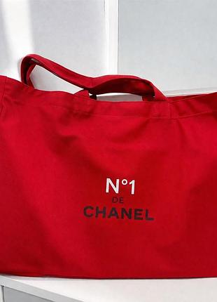 Сумка шопер  red tote bag #1 de chanel❤️