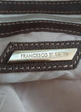 Стильная брендовая сумка francesco biasia (италия) кожа+текстиль5 фото
