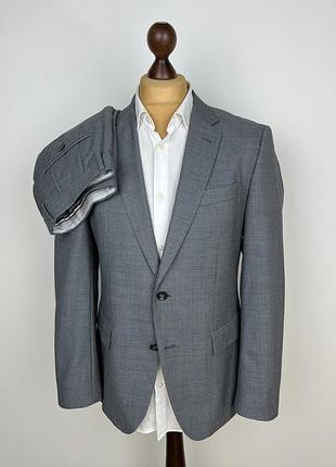 Hugo boss modern 100% wool slim suit сучасний вовняний костюм-двійка хуго босс