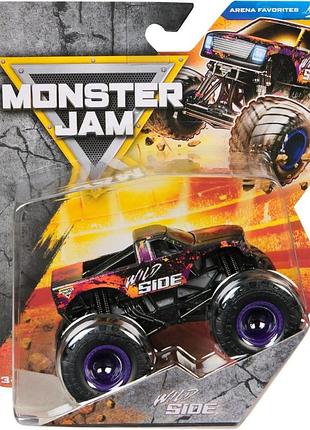 Monster jam trucks wild side позашляховик джип 1:64 scale series 44 arena fovarites