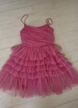 Платье lace &amp; beads, розового цвета, размер s