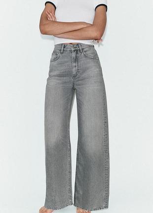 Джинси zara extra wide leg 38 розмір