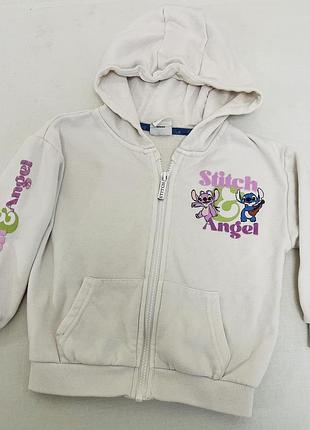Кофта худі стіч на дівчинку світшот з капюшоном