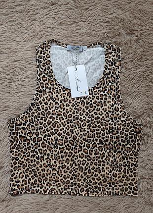 Топ леопардовий принт xs, s, m, l,42-44p  44-46p