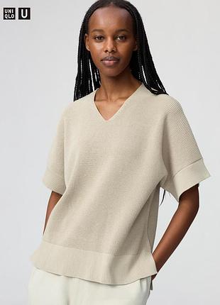 Свитер с короткими рукавами uniqlo