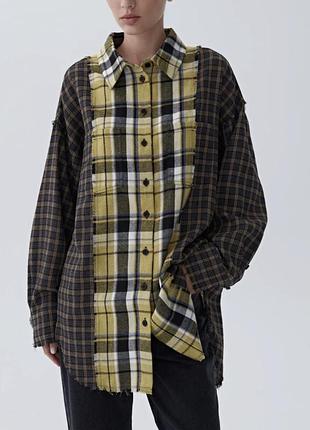 Жіноча сорочка lili mager oversize у клітинку