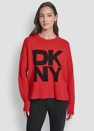 Женский свитер dkny с логотипом