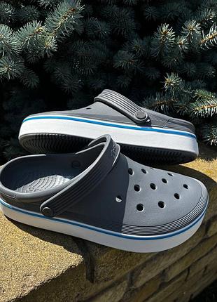 Крокси сабо crocs off court  grey крокси сабо унісекс crocs off court grey