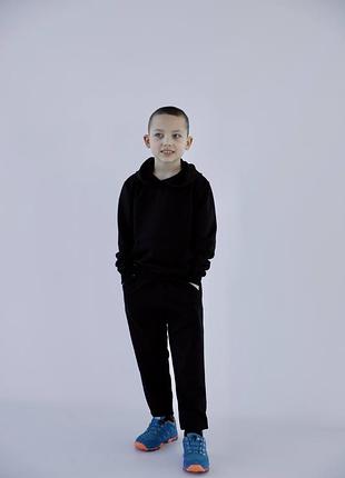 Худі дитяче чорне з тринитки
