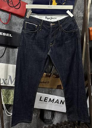 Джинси чоловічі штани pepe jeans regular fit slim leg denim jeans синій m