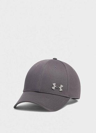 Кепка мужская under armour men's sportstyle metal adj one size серая хлопковая