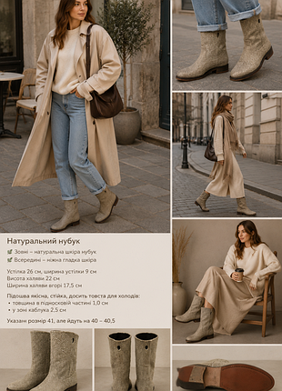 Жіночі чоботи на плоскому ходу kop en staart