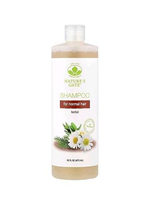Травяной шампунь для нормальных волос mild by nature&nbsp;nature's gate 473 мл