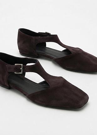 Замшеві туфлі massimo dutti