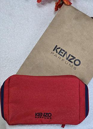 Оригінал косметичка kenzo червона з синім