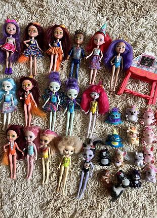 Лялька енчатімелз  mattel оригінал. кукла енчетимелз маттел. тваринки, питомци