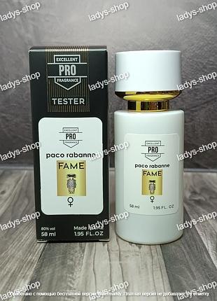 Жіночі парфуми paco rabanne fame tester pro (пако рабанне фем) 58 мл.