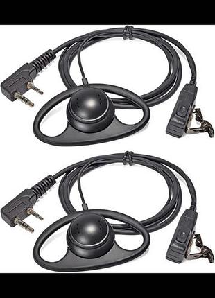 Гарнитура к рации baofeng uv-5r uv-5ra 888s kenwood hyt 2 pin two way Бангладеш (2 pack