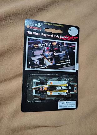 Коллекционная металлическая модель гоночного автомобиля #28 shell reynard indy racer (масштаб 1:64),  1996, epi sports collectibles.