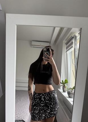Трендова блискуча спідниця✨