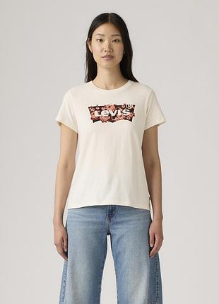 Женская футболка levi's с логотипом