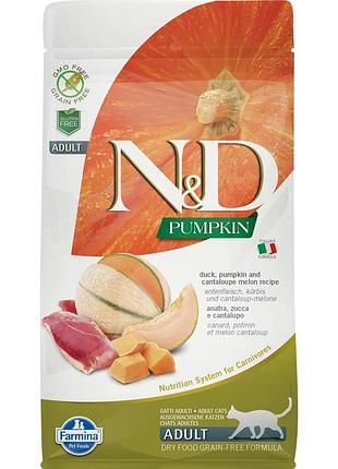 Сухий корм для котів farmina n&d grain free з качкою та гарбузом 1.5 кг фарміна