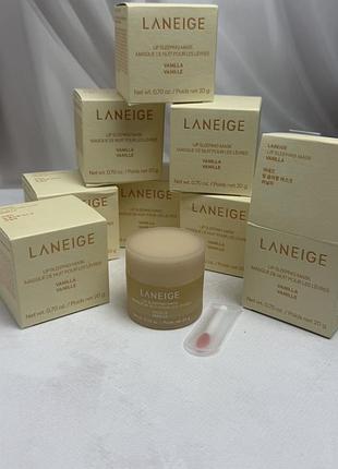 Бальзам маска для губ laneige  аромат ваніль 💛