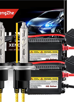 Комплект для переобладнання ксенонових ламп h7 hid 6000k white 12v 55w hid для заміни ближнього/дальнього світла - 2 шт.