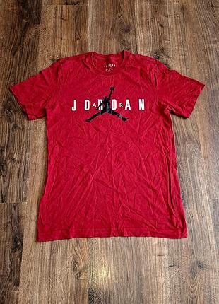 Мужская уникальная футболка nike jordan с большим лого оригинал