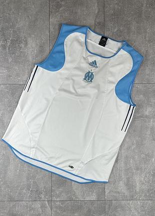 Adidas olimpicue marseille майка футболка футбольная