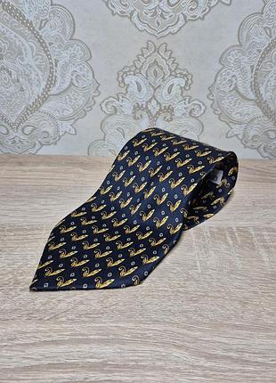 Оригінальний шовковий галстук giorgio armani cravatte (вінтаж 90-х / ручна робота)