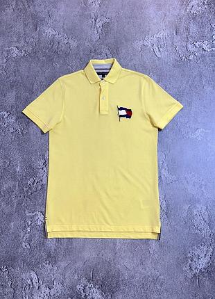 Футболка поло tommy hilfiger xs/s розмір оригінал стан нової жовта чоловіча