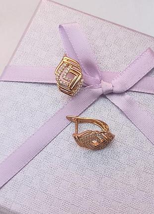 Серьги для взрослых, медицинское золото xuping