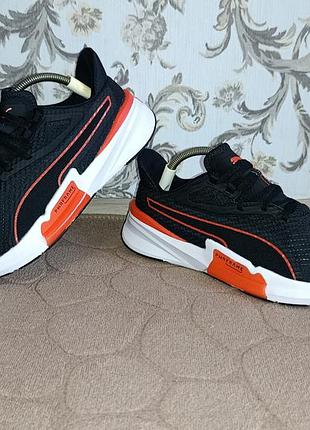 Кроссовки мужские спортивные puma wip pwrframe t black-sherry-tomato