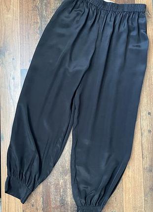 By malina silk aladdin trousers брендовые невесомые шелковые укороченные брюки шаровары аладины из натурального шелка премиум бренд и качество